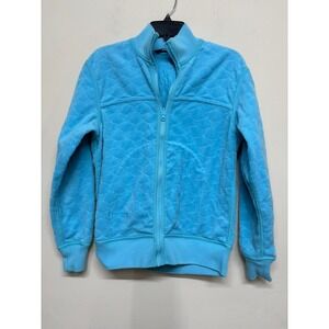 Columbia Womens Blue Quilted Interchange Fleece Jacket Small Outdoor‎ Zip Front